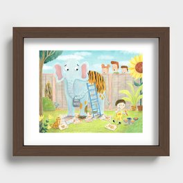 International Elephant Day Recessed Framed Print