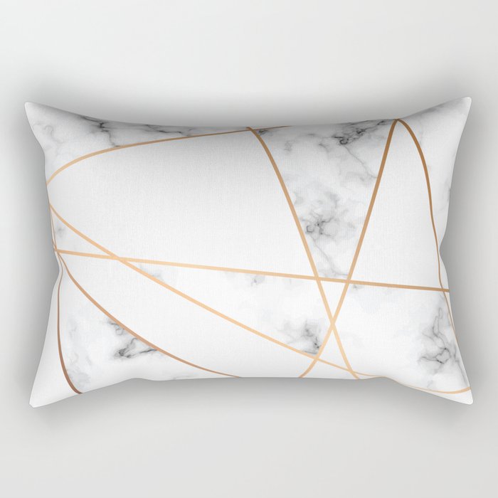 Marble Geometry 054 Rectangular Pillow