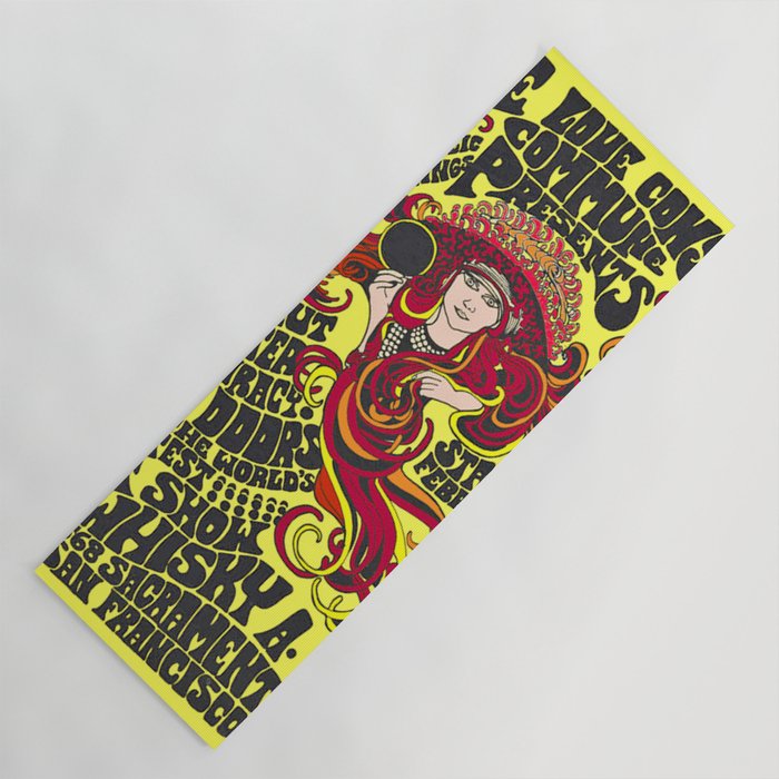 1967 Whiskey A-Go-Go Concert Advertising Vintage Poster Yoga Mat