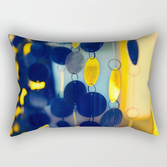GLAM CIRCLES #Blue #1 Rectangular Pillow