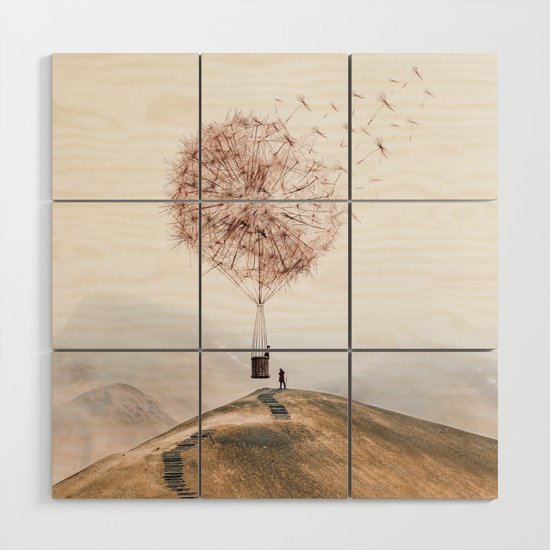 Flying Dandelion Wood Wall Art By Heyluisa Society6