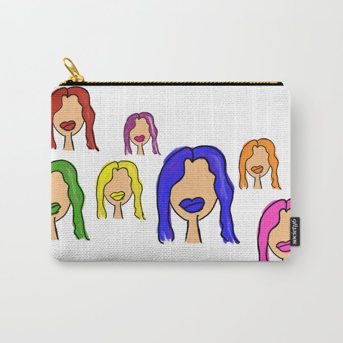 Colorful Characters Carry-All Pouch