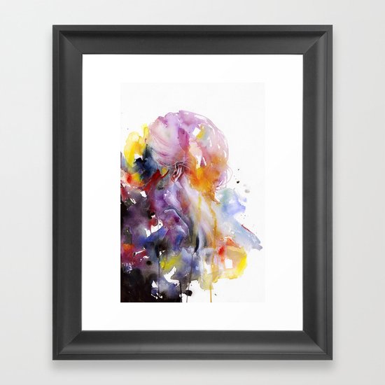 the listener Framed Art Print