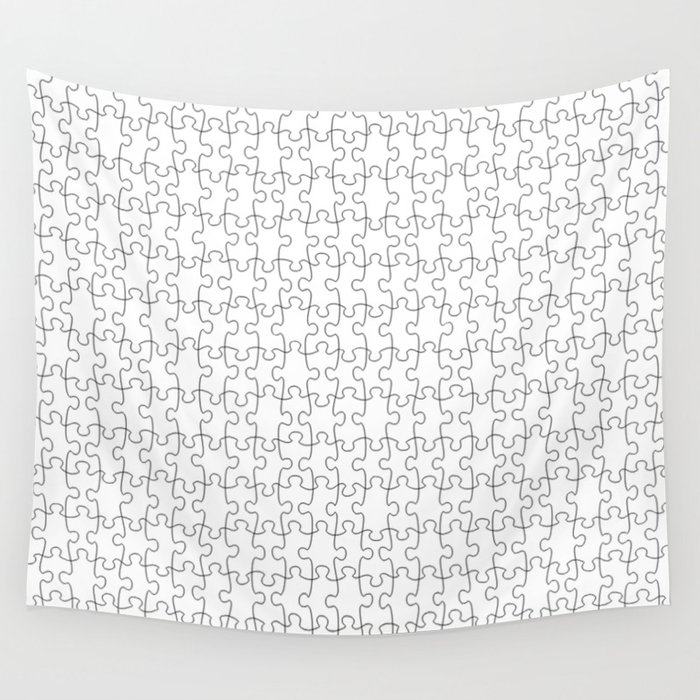 JIGSAW PUZZLE PATTERN BACKGROUND. Wall Tapestry