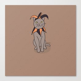 The Joking Kitty Canvas Print