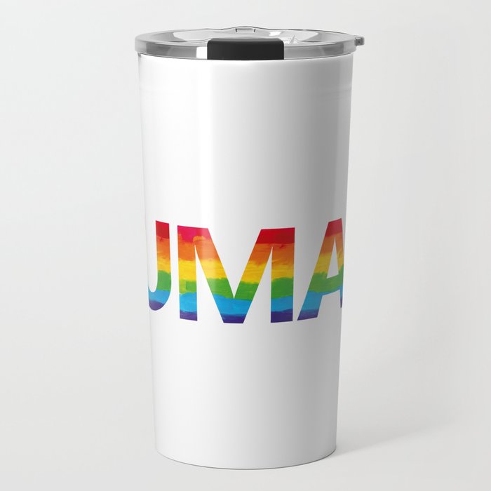 HUMAN LGBTQI+ Pride Travel Mug
