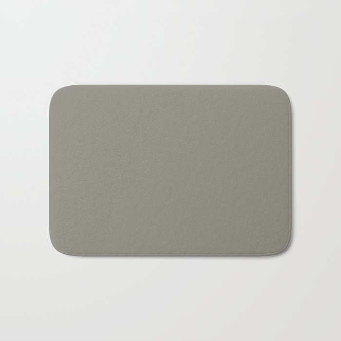 Dark Green-Gray Solid Color Pantone Dried Sage 17-0208 TCX Shades of Yellow Hues Bath Mat