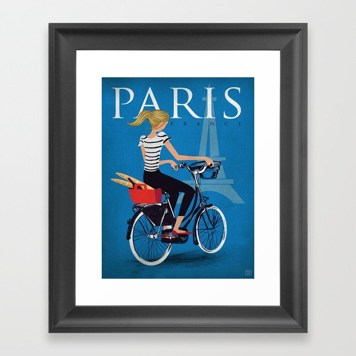 Vintage poster - Paris Framed Art Print