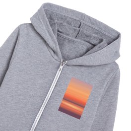 Malibu Beach Sunset Colors Kids Zip Hoodie