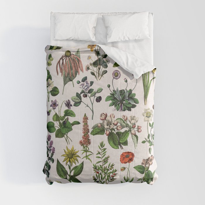 vintage botanical print Comforter