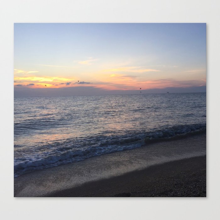 Ocean at Sunset Canvas Print