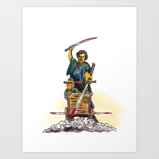 Shogun Assassin Baby Cart Art Print