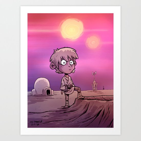 Binary Art Print