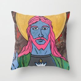 Jesus II Throw Pillow