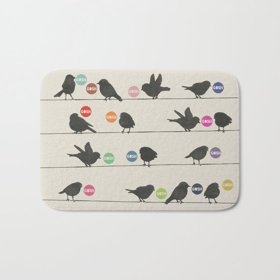 Birdsong_Gosh by Garima & Rachel Bath Mat