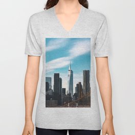 Brooklyn Views NYC V Neck T Shirt