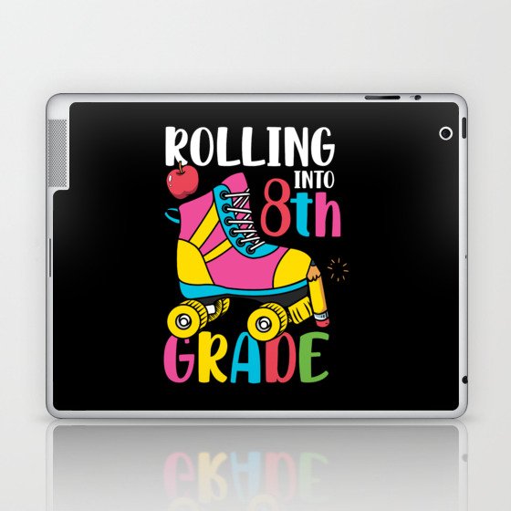Rolling Into 8th Grade Laptop & iPad Skin