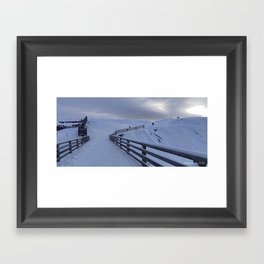 Lights of winter Framed Art Print