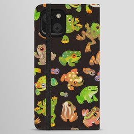 Tree frog - dark iPhone Wallet Case
