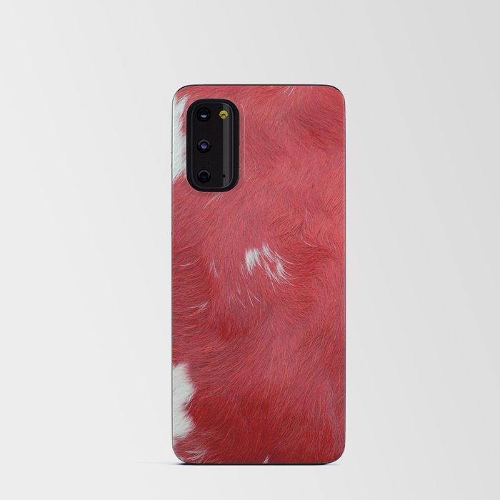 Pink Cowhide, Cow Skin Print Pattern Android Card Case