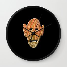 Abstract Mask III Wall Clock
