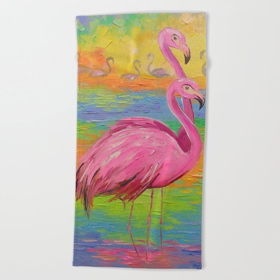 Flamingo Beach Towel