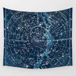1900 Star Constellation Map - Chart Vintage Poster Wall Tapestry