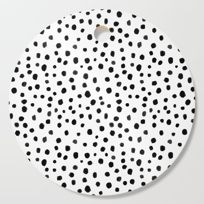 Modern Polka Dot Hand Painted Pattern Cutting Board
