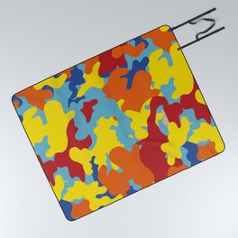 CAMOUFLAGE PATTERN MILITARY LOOK ABSTRACT CAMOUFLAGE MID NIGHT CAMO GIRAFFE PRINT LEOPARD PATTERN CAMOUFLAGE TEXTURED Picnic Blanket