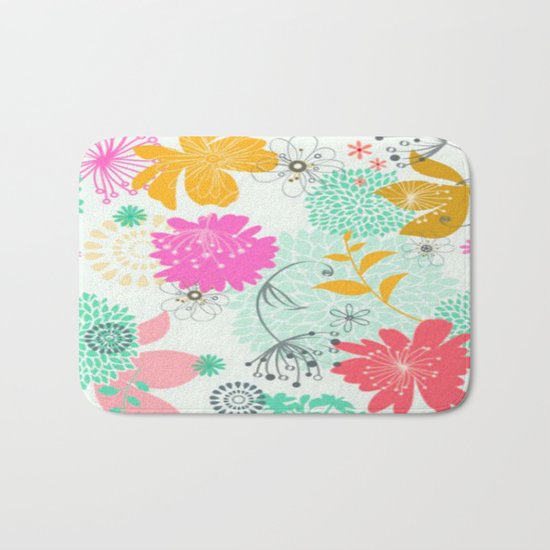 Floral vector pattern best idea Bath Mat