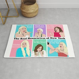 Real Housewives of New York Drama Rug | Avivadrescher, Sonjamorgan, Realhousewives, Rhonyquotes, Luanndelesseps, Bethennyquotes, Dorindamedley, Dorindaquotes, Rhonyfights, Luannquotes 