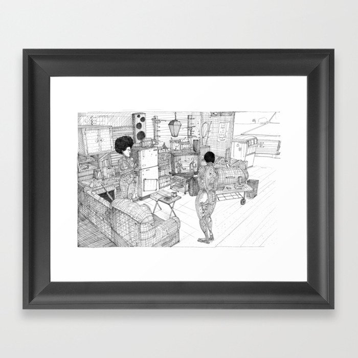 Garage Framed Art Print