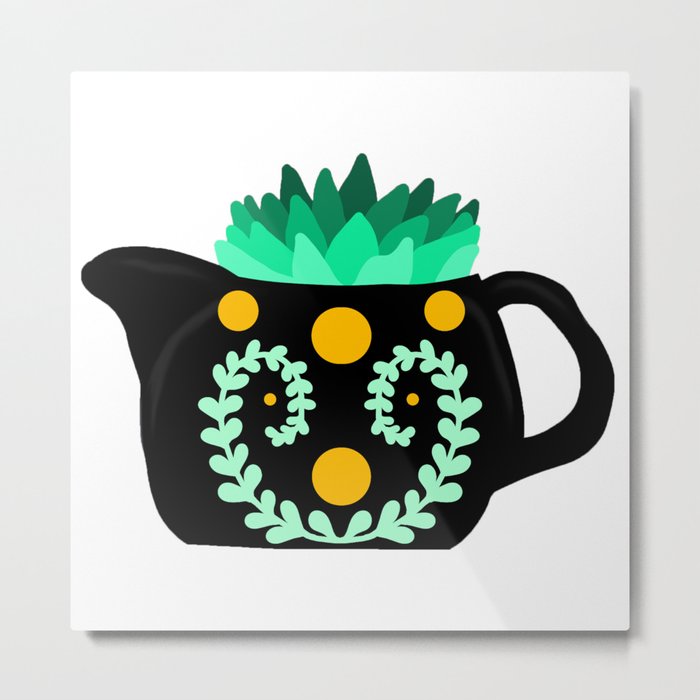Be Calm, Drink Tea Metal Print