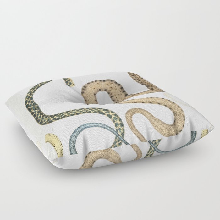 Bengal & Lozenge Snakes Floor Pillow