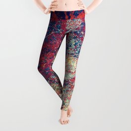 Barona - Abstract Bohemian Camouflage Tie-Dye Style Art Leggings