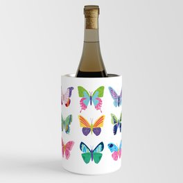 Colorful Butterflies  Wine Chiller