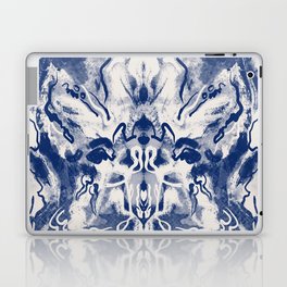 Ultramarine symmetrical abstract 02 Laptop Skin