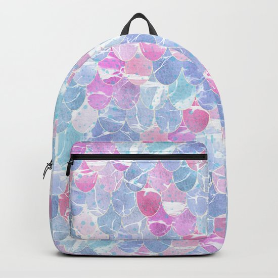 Abstract Mermaid Scales Pattern Backpack