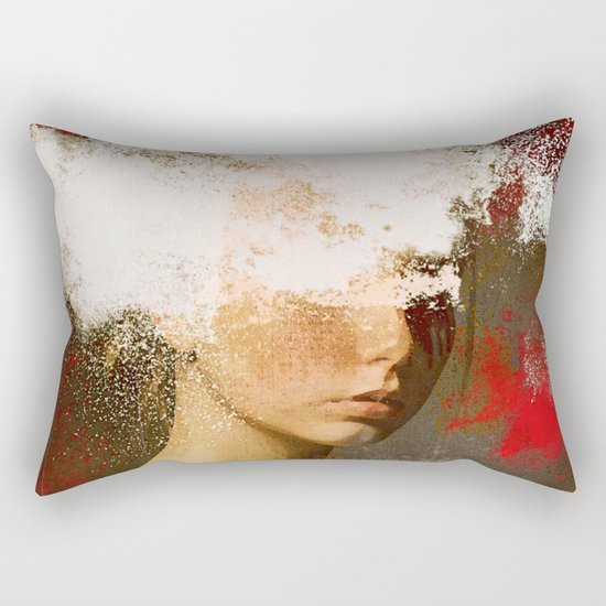 The woman without look Rectangular Pillow
