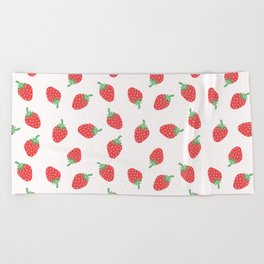 Strawberries Delight Beach Towel