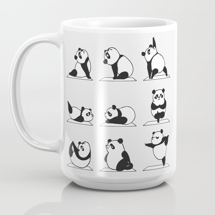 Panda Yoga Coffee Mug by Huebucket