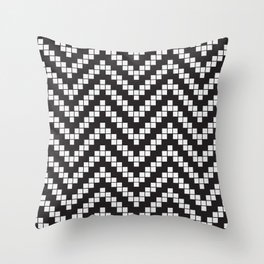 Herringbone Weave Seamless Pattern. Throw Pillow