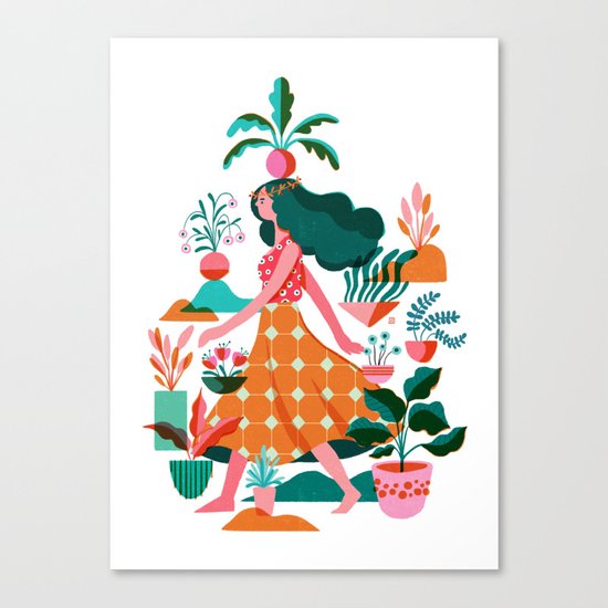 Garden Lady 1 Canvas Print