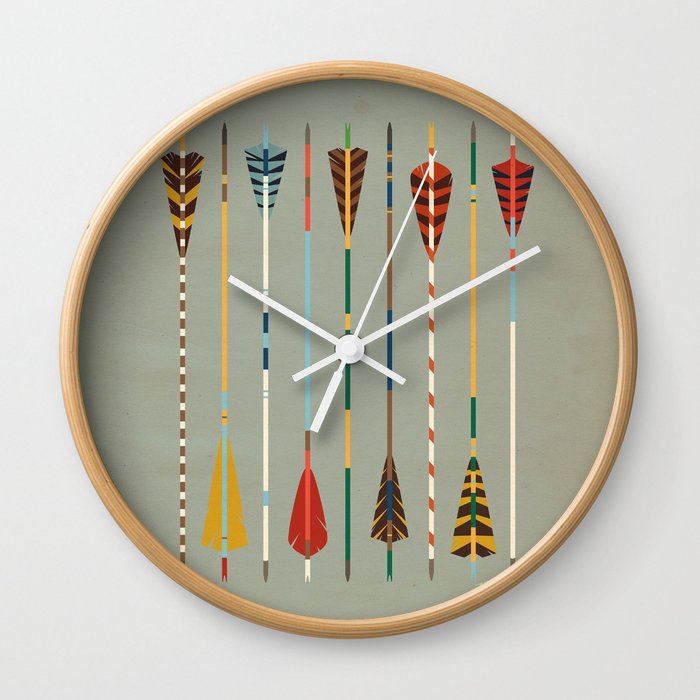 Vintage Arrows Wall Clock