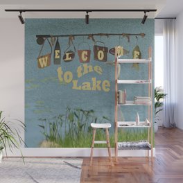 Welcome to the Lake Heron Wall Mural