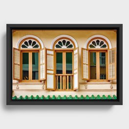 The Singapore Shophouse Framed Canvas