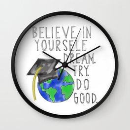 Believe in Yourself - Boy Meets World Graduation Wall Clock