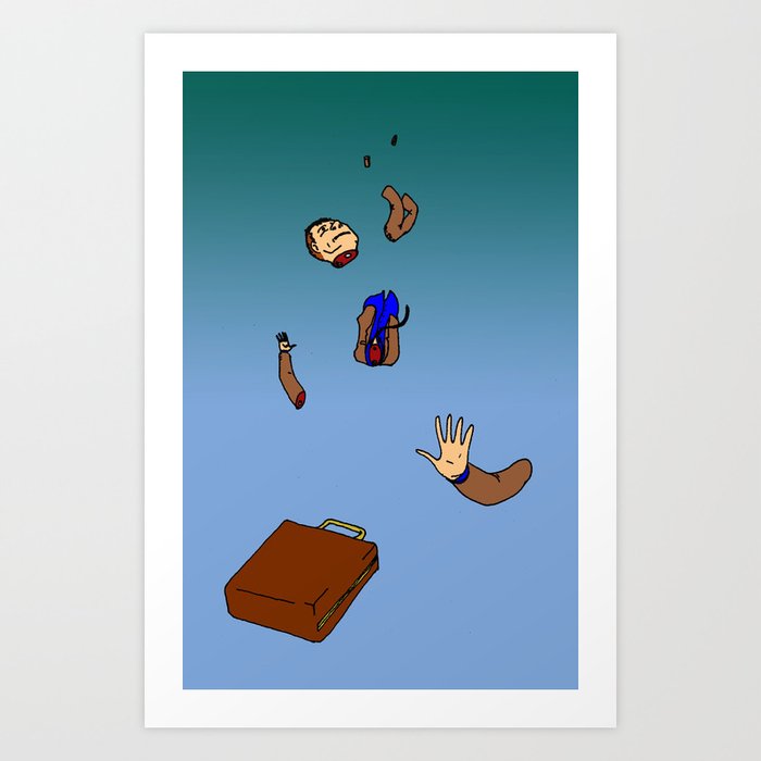 Falling to Pieces Art Print