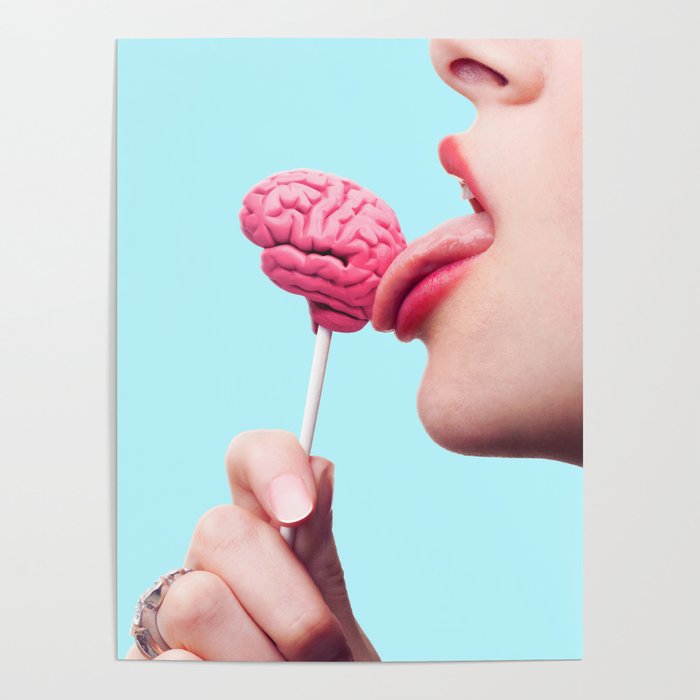 Licking Brains Poster