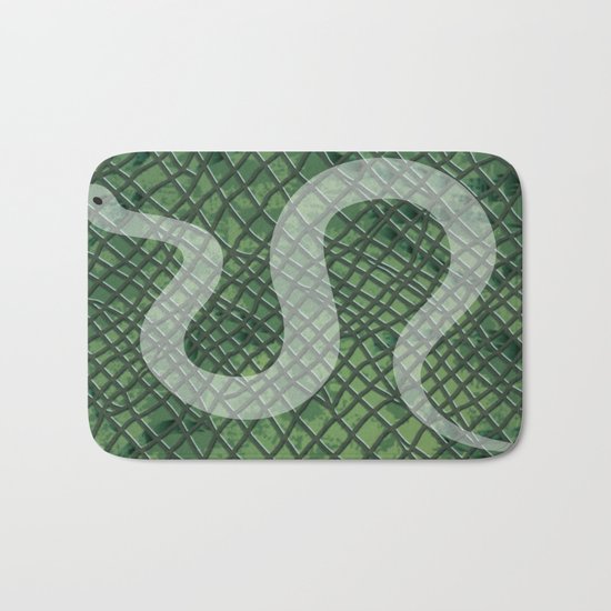 Snakeskin and snake Bath Mat